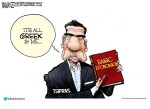 It's all Greek to him